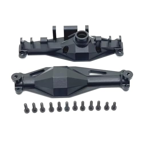 MGHGFYTAS RC Achse Set Kompatibel Mit MJX Für Hyper Go H12Y H12Y+ 1/12 RC Crawler Car Upgrade-Teile, Aluminiumlegierung, Vorder- Und Hinterachse, Gehäusezubehör(Black,Rear) von MGHGFYTAS