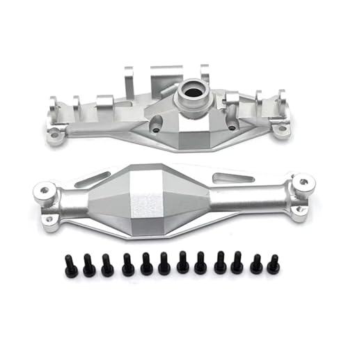 MGHGFYTAS RC Achse Set Kompatibel Mit MJX Für Hyper Go H12Y H12Y+ 1/12 RC Crawler Car Upgrade-Teile, Aluminiumlegierung, Vorder- Und Hinterachse, Gehäusezubehör(Silver,Front) von MGHGFYTAS