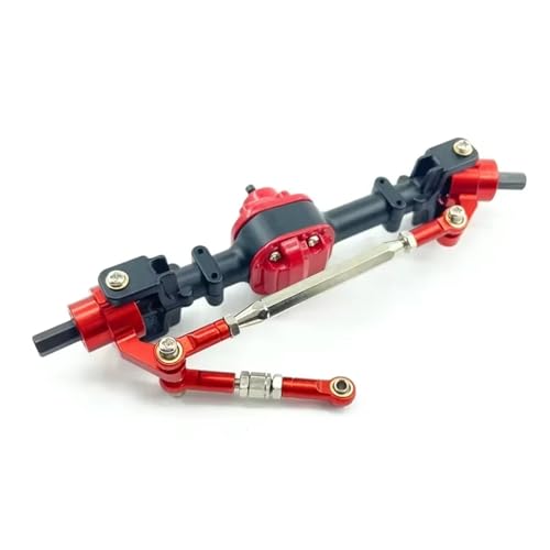 MGHGFYTAS RC Achse Set Kompatibel Mit MN D90 D91 99S FJ45 1/12 RC-Auto, Umbau-Upgrade-Teile, Metall-Vorder- Und Hinterbrücken-Achssatz, Zubehör(Black,Front) von MGHGFYTAS