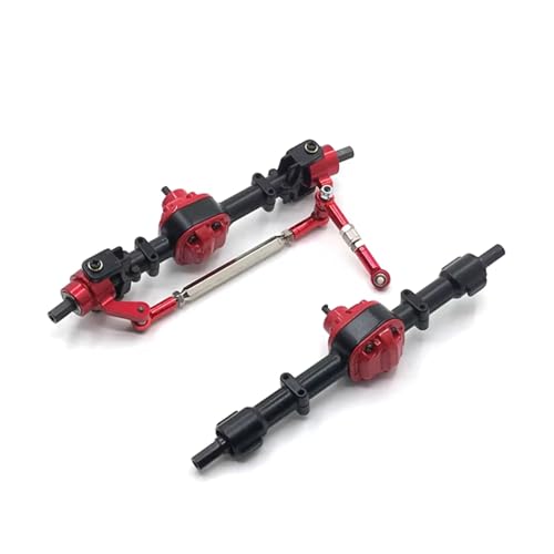 MGHGFYTAS RC Achse Set Kompatibel Mit MN D90 D91 D96 98 99S Fernbedienung Auto Metall Upgrade Modifizierte Teile Vorder- Und Hinterachse Montage(Black) von MGHGFYTAS