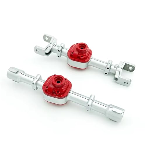 MGHGFYTAS RC Achse Set Kompatibel Mit MN D90 D91 D96 Für MN98 99S 1/12 RC-Autoteile, Metall-Upgrade, Refit, Vorder- Und Hinterachse, Gehäusezubehör(Silver) von MGHGFYTAS