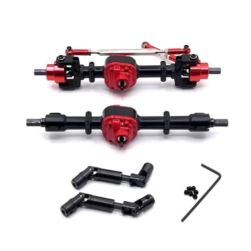 MGHGFYTAS RC Achse Set Kompatibel Mit MN D90 D91 D96 Für MN98 99S 1/12 RC-Autoteile, Metall-Upgrade-Antriebswelle, Vorder- Und Hinterachse, Zubehör(Black) von MGHGFYTAS