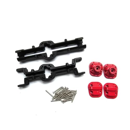 MGHGFYTAS RC Achse Set Kompatibel Mit MN D90 D91 D96 Für MN98 Für MN99S 1/12 Fernbedienungsauto-Upgrade-Teile Zubehör Metall-Upgrade Vorder- Und Hinterachse Gehäuse(Black) von MGHGFYTAS