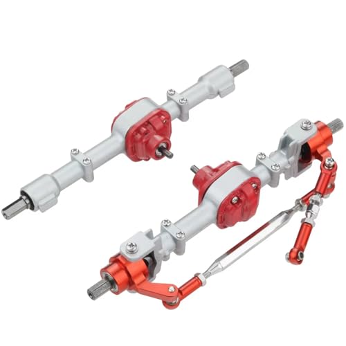 MGHGFYTAS RC Achse Set Kompatibel Mit MN D90 FJ45 Für MN99s D91 D96 Für MN82 Für MN78 1/12 RC-Auto-Umbau-Upgrade-Teile Aus Metall, Vorder- Und Hinterachsensatz(Silver,Front and Rear) von MGHGFYTAS