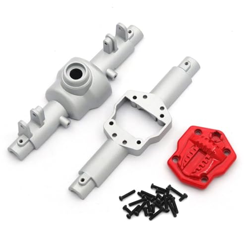 MGHGFYTAS RC Achse Set Kompatibel Mit MN Für MN128 MN86 G500 1/12 RC-Auto-Upgrade-Teile, Metall-Achsgehäuse Vorne Und Hinten(Silver) von MGHGFYTAS