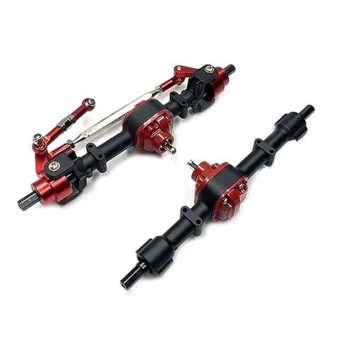 MGHGFYTAS RC Achse Set Kompatibel Mit MN Für MN78 D90 D91 99s 1/12 RC Crawler Auto LKW Für Buggy Zubehör Metall Upgrade Teile Vorder- Und Hinterachse Montage(Black) von MGHGFYTAS