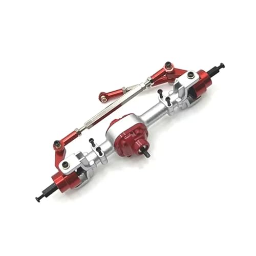 MGHGFYTAS RC Achse Set Kompatibel Mit MN Für MN82 LC79 Für MN78 1/12 RC-Autoteile Zubehör Metall-Upgrade Vorder- Und Hinterachsenbaugruppen(Red,Front) von MGHGFYTAS
