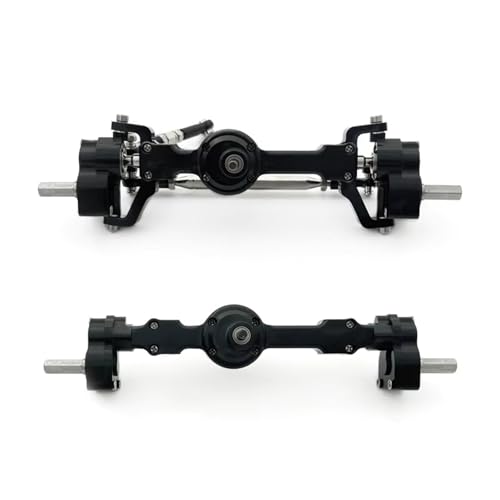 MGHGFYTAS RC Achse Set Kompatibel Mit MN Für MN99S Für MN98 D90 D91 D99 D99S MN90 1/12 RC-Auto-Upgrade Vollmetall-Vorder-Hinter-Portalachsenteile(Black) von MGHGFYTAS