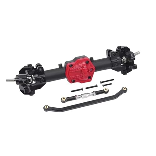 MGHGFYTAS RC Achse Set Kompatibel Mit MN128 G500 MN86KS MN86S 1/12 RC Crawler Auto Upgrade Vorderachse Hinterachsdifferential Mit Differentialgetriebe(Black,Front) von MGHGFYTAS