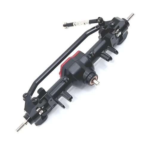 MGHGFYTAS RC Achse Set Kompatibel Mit MN128 MN86 MN86S MN86K MN86KS 1/12 RC Crawler Car Upgrade-Teile Metall Vorder- Und Hinterachsdifferential Komplettset(Black,Front) von MGHGFYTAS