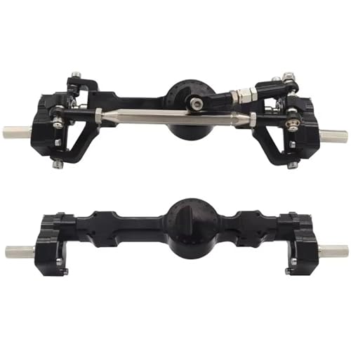 MGHGFYTAS RC Achse Set Kompatibel Mit MN99S Für MN D90 D91 D96 Für MN98 MN45 1/12 RC-Auto-Upgrade-Teile, Metall-Portalachsensatz Vorne Und Hinten(Black,Front and Rear) von MGHGFYTAS