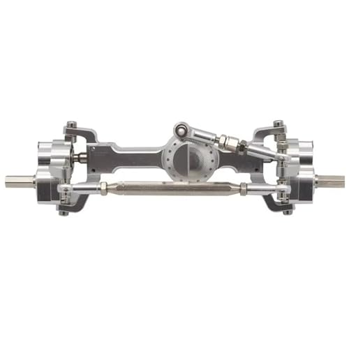 MGHGFYTAS RC Achse Set Kompatibel Mit MN99S Für MN D90 D91 D96 Für MN98 MN45 1/12 RC-Auto-Upgrade-Teile, Metall-Portalachsensatz Vorne Und Hinten(Silver,Front) von MGHGFYTAS