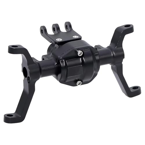MGHGFYTAS RC Achse Set Kompatibel Mit RedCat Für Ascent 18 1/18 RC Crawler Metall-Upgrade-Teil CNC-Aluminium-Portalachsengehäuse-Set Vorne Und Hinten(Black,Front) von MGHGFYTAS