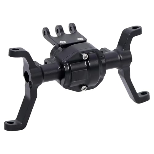 MGHGFYTAS RC Achse Set Kompatibel Mit RedCat Für Ascent-18 1/18 RC Crawler Upgrade-Teil CNC-Aluminium-Portalachsengehäuse-Set Vorne Und Hinten(Black,Front) von MGHGFYTAS