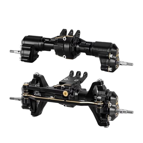 MGHGFYTAS RC Achse Set Kompatibel Mit Redcat Für Ascent-18 1/18 RC Crawler Messing Und Aluminium Komplette Portalachsen Upgrade Teile Zubehör(Front and Rear) von MGHGFYTAS