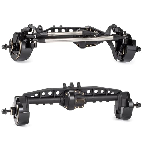 MGHGFYTAS RC Achse Set Kompatibel Mit SCX10 III RC Für Rock Crawler Für LCG Für Chassis Cheater Rigs Komplett Montiert AR45 Portalachse Vorderachse Hinterachse(Front and Rear) von MGHGFYTAS