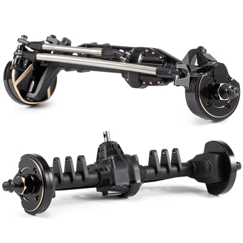 MGHGFYTAS RC Achse Set Kompatibel Mit SCX10 III RC Für Rock Crawler Für LCG Für Chassis Cheater Rigs Komplett Montierte AR45-Portalachse, Vorder- Und Hinterachsen MGHGFYTAS RC Achse Set Kompatibel Mit SCX10 III RC Für Rock Crawler Für LCG Für Chassis Cheater Rigs Komplett Montierte AR45-Portalachse, Vorder- Und Hinterachsen von MGHGFYTAS