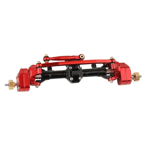 MGHGFYTAS RC Achse Set Kompatibel Mit Scx24 C01 Für Pickup Truck 90081 AXI00005 AX24 1/24 RC Auto Vordertürbrücke Vorderachswellen-Montagesatz(Red) von MGHGFYTAS