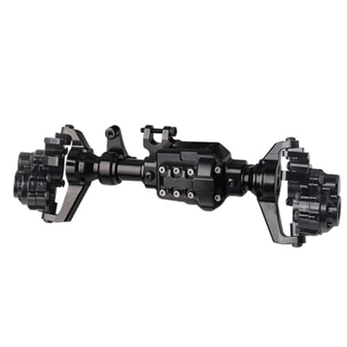 MGHGFYTAS RC Achse Set Kompatibel Mit TRX-4 Für TRX6 1/10 RC Crawler Car Achsen Upgrade-Teile Aluminium-Portalachsengehäuse Vorne Und Hinten(Black,Front) von MGHGFYTAS
