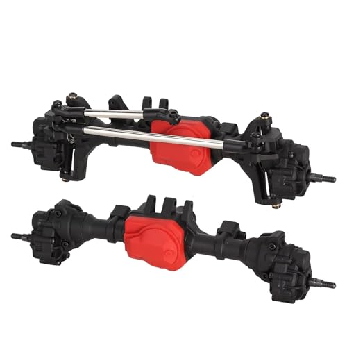 MGHGFYTAS RC Achse Set Kompatibel Mit TRX4 1/10 RC Crawler Car Upgrade-Teile Komplettes Zubehör Für Die Vordere Und Hintere Gerade Portalachse(Front and Rear) von MGHGFYTAS