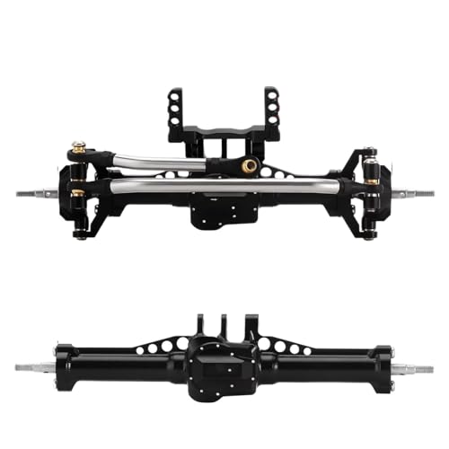 MGHGFYTAS RC Achse Set Kompatibel Mit TRX4M 1/18 RC-Auto-Upgrade-Teilen + 4-mm-Aluminiumachsen Mit Lay-Down-Servohalterung Und Verbindungen(Front and Rear) von MGHGFYTAS