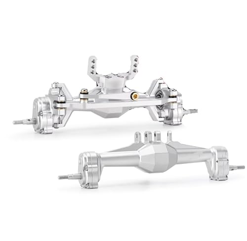 MGHGFYTAS RC Achse Set Kompatibel Mit TRX4M 1/18 RC Crawler + 5 Mm Diamant-Portalachsen Mit Lay-Down-Servohalterung Und Links-Upgrade-Teilen von MGHGFYTAS