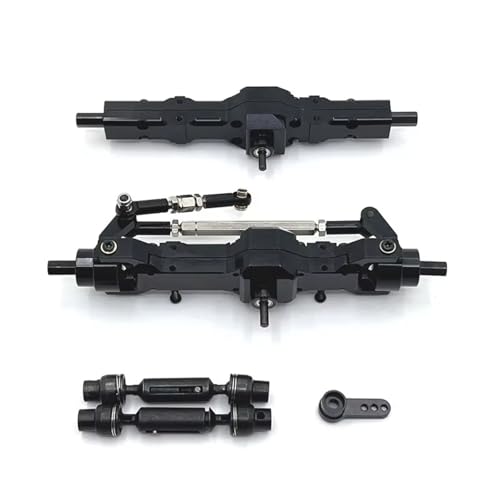 MGHGFYTAS RC Achse Set Kompatibel Mit WPL 1/10 C74 1/16 C14 C24 C34 C54 B14 B24 Metall-Vorder- Und Hinterachse Und Antriebswellensatz RC-Auto-Upgrade-Teile Zubehör(Black) von MGHGFYTAS