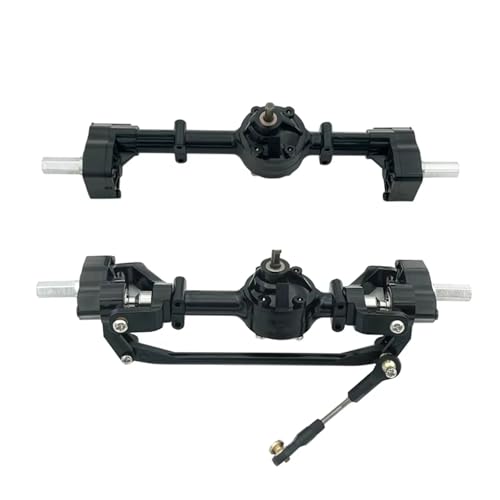 MGHGFYTAS RC Achse Set Kompatibel Mit WPL B1 B14 B24 C14 C24 B16 1/16 RC-Auto-Upgrade, Zubehör Für Die Vordere Und Hintere Portalachsenmontage von MGHGFYTAS