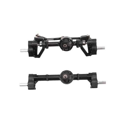 MGHGFYTAS RC Achse Set Kompatibel Mit WPL C14 C24 C24-1 C34 C44 B14 B24 1/16 RC-Auto-Upgrade-Teile, 2-teilige Portalachse Vorne Und Hinten von MGHGFYTAS