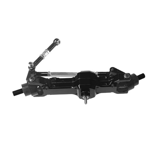 MGHGFYTAS RC Achse Set Kompatibel Mit WPL C14 C24 Für Feiyu Für Für JJRC 1/16 Fernbedienungsauto Metall-Upgrade Modifizierte Teile Vorderachsbaugruppe(Black) von MGHGFYTAS