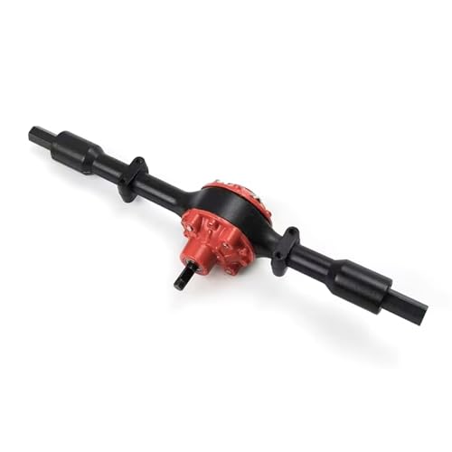 MGHGFYTAS RC Achse Set Kompatibel Mit WPL D12 C14 C24 C24-1 B14 B24 B36 Für Mini-Truck-Upgrade, Modifizierte Teile, Metallgetriebe, Hinterachse Mit Stahlgetriebe(Black) von MGHGFYTAS