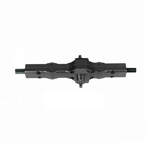 MGHGFYTAS RC Achse Set Kompatibel Mit WPL Für Henglong 1/16 Ferngesteuertes Auto Six Drive Army Kakas Semi-Cartoon Mit Verbesserter Metallbrückenbaugruppe(Black) von MGHGFYTAS