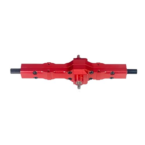 MGHGFYTAS RC Achse Set Kompatibel Mit WPL Für Henglong 1/16 Ferngesteuertes Auto Six Drive Army Kakas Semi-Cartoon Mit Verbesserter Metallbrückenbaugruppe(Red) von MGHGFYTAS