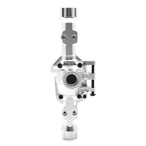 MGHGFYTAS RC Achse Set Kompatibel Mit Wltoys 104006 104010 104020 104026 1/10 RC-Auto-Upgrade-Teile Zubehör Metall-Vorder-Hinterachsgehäuse(Silver,Rear) von MGHGFYTAS