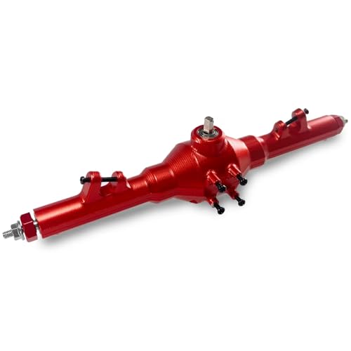 MGHGFYTAS RC Achse Set Kompatibel Mit Wltoys 12423 12428 124006 12429 1/12 RC-Auto-Upgrade-Teile. Metall-Hinterachsbaugruppe Ersetzt Zubehör(Red) von MGHGFYTAS