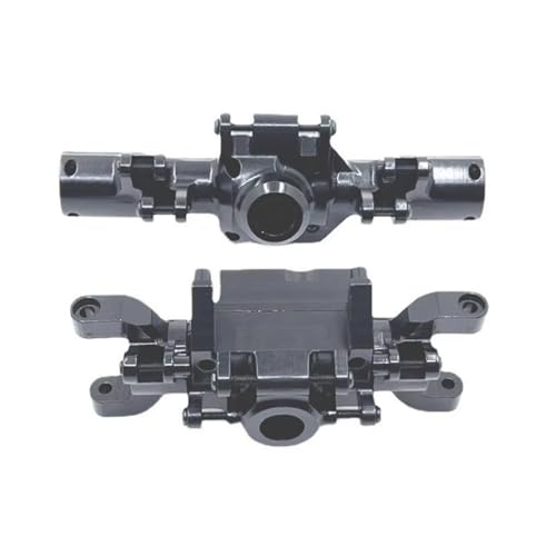 MGHGFYTAS RC Achse Set Kompatibel Mit ZP1001 ZP1002 ZP1003 ZP1004 1/10 RC-Autoteilzubehör, 2 Stück Vorder- Und Hinterachsgehäuse Aus Aluminiumlegierung(Gray) von MGHGFYTAS