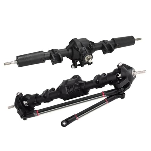 MGHGFYTAS RC-Achsen-Komplettset Kompatibel Mit Axial Für SCX10 II 90046 90047 1:10 RC Metall Vordere Hinterachse RC Crawler Upgrade Teile RC Auto Upgrade Teile Zubehör(1 Set) von MGHGFYTAS