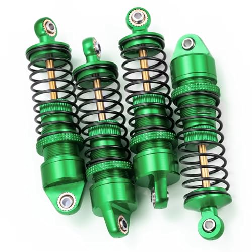 MGHGFYTAS RC Auto Dämpfer Kompatibel Mit Granite Für Grom Für Typhon Für Grom 1/14 1/18 RC-Auto-Upgrade-Zubehör Teile Vorne Hinten Stoßdämpfer(Green) von MGHGFYTAS