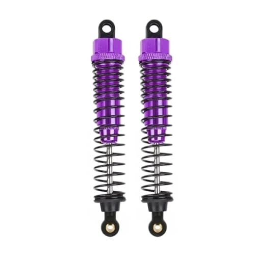 MGHGFYTAS RC Auto Dämpfer Kompatibel Mit HSP 108004 182004 1/10 Rc Auto-LKW-Tuning-Teile Metall-Stoßdämpfer-Dämpfer 108 Mm 08001 08058(Purple,2pcs) von MGHGFYTAS