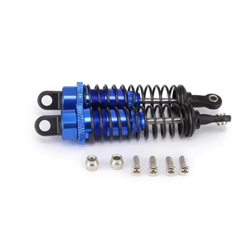 MGHGFYTAS RC Auto Dämpfer Kompatibel Mit Himoto E18 1/18 RC-Auto-LKW Für Buggy-Upgrade-Zubehörteile, 2 Stück Stoßdämpferdämpfer, 70 Mm(Blue) von MGHGFYTAS