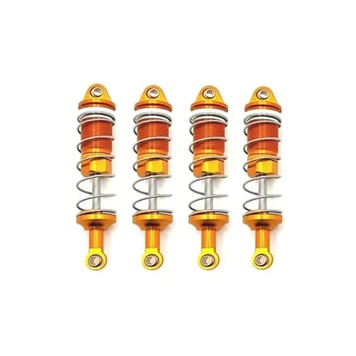 MGHGFYTAS RC Auto Dämpfer Kompatibel Mit LC Für Racing PTG-2 PTG-2R 1/10 Rc Auto-Upgrade-Modifikationsteile Zubehör Metallöl-Stoßdämpferdämpfer(Yellow) von MGHGFYTAS