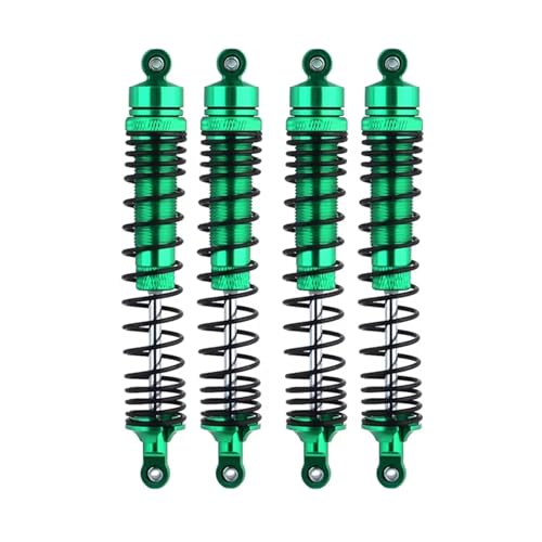 MGHGFYTAS RC Auto Dämpfer Kompatibel Mit Losi Für LMT 4WD Für Monster 1/8 RC Auto Upgrade-Teile 4-teiliger Metall-Stoßdämpfer(Green) von MGHGFYTAS