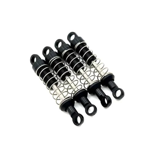 MGHGFYTAS RC Auto Dämpfer Kompatibel Mit Mn Für Mn78 1/12 RC Autozubehör Teile Metall Upgrade Teile Stoßdämpfer(Black) von MGHGFYTAS