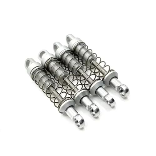 MGHGFYTAS RC Auto Dämpfer Kompatibel Mit Mn Für Mn78 1/12 RC Autozubehör Teile Metall Upgrade Teile Stoßdämpfer(Silver) von MGHGFYTAS