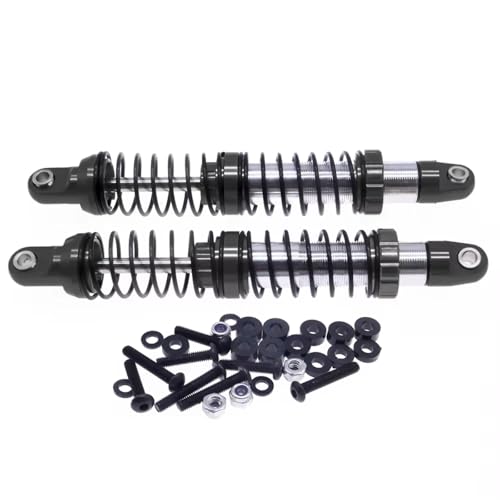 MGHGFYTAS RC Auto Dämpfer Kompatibel Mit RGT 86100 86110 FTX5579 Für Outback 1/10 Rc Crawler Auto Upgrade Teil Zubehör 2 Stück Stoßdämpfer(Black) von MGHGFYTAS