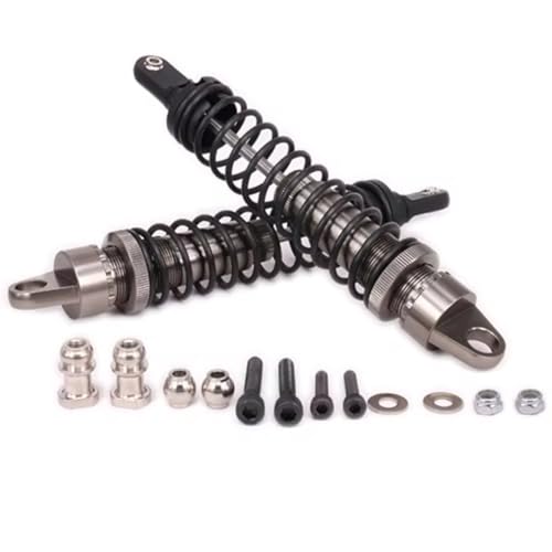 MGHGFYTAS RC Auto Dämpfer Kompatibel Mit Redcat 1/5 RC-Auto Für Buggy-Zubehörteile, 2 Stück, Aluminium, 188 Mm, Ölgefüllter Typ, Langer Stoßdämpfer Vorne(Gray) von MGHGFYTAS