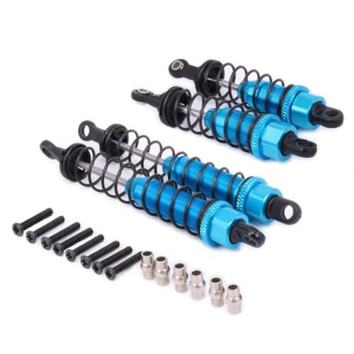 RC Auto Dämpfer Kompatibel Mit WLtoys 12427 12428-AB 12429 12423 FY01 FY02 FY03 1/12 RC Autoteile Metall-Upgrade Für Federhydraulik Vorne Hinten Stoßdämpfer(Blue) von MGHGFYTAS