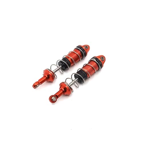 RC Auto Dämpfer Kompatibel Mit WLtoys 12427 12428-AB 12429 12423 FY01 FY02 FY03 1/12 RC Autoteile Metall Upgrade Modifizierter Hydraulischer Vorderer Stoßdämpfer(Red) von MGHGFYTAS