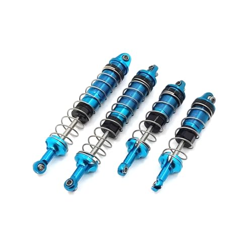 MGHGFYTAS RC Auto Dämpfer Kompatibel Mit WLtoys 12428-AB 12429 12423 FY01 FY02 FY03 1/12 RC Autoteile Metall Upgrade Hydraulische Vordere Und Hintere Stoßdämpfer(Blue) von MGHGFYTAS