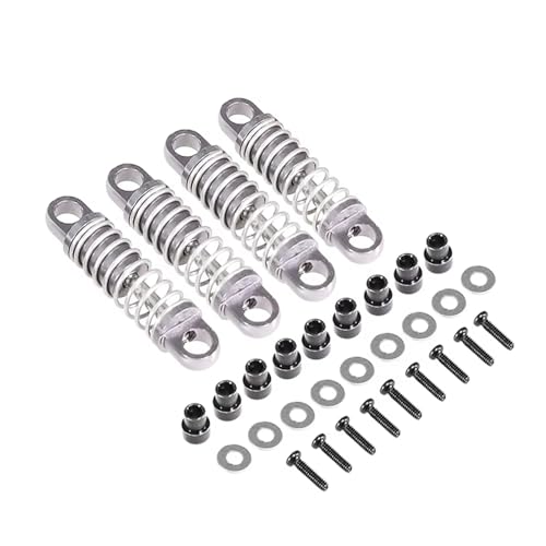 MGHGFYTAS RC Auto Dämpfer Kompatibel Mit WLtoys 284131 K969 K979 K989 K999 P929 P939 1/28 RC Autoteile Zubehör Metall Stoßdämpfer(Gray) von MGHGFYTAS